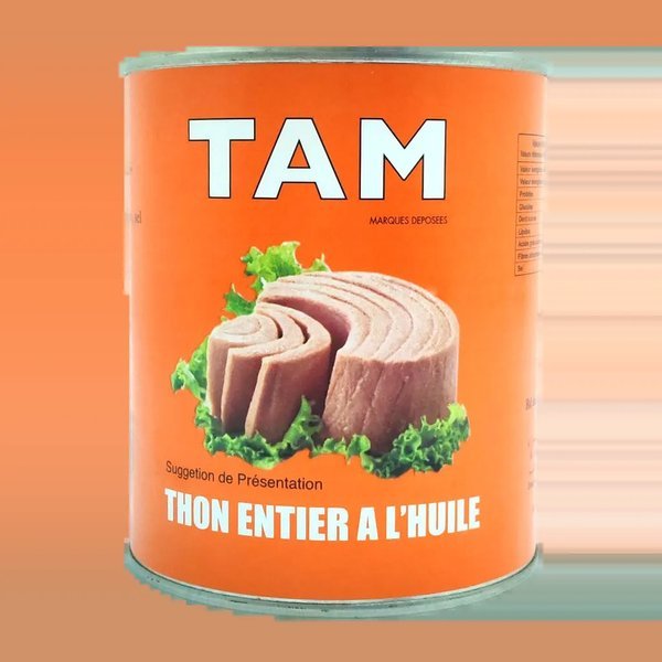 Thon entier huile 800g - TAM