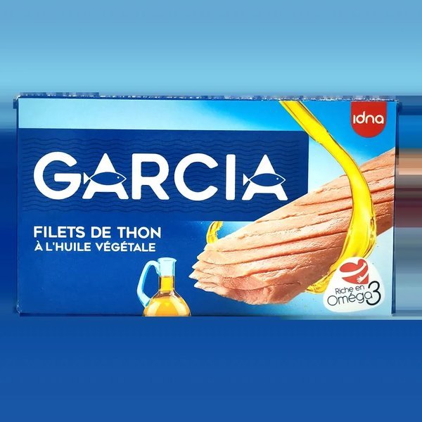 Filets de thon à l'huile végétale 125g - GARCIA