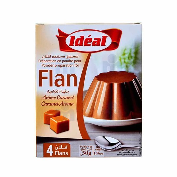 Préparation en poudre pour flan caramel 55g - IDEAL