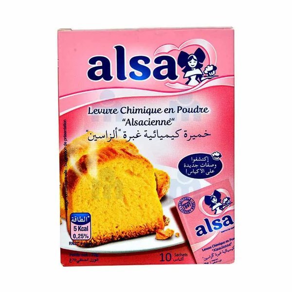 Levure chimique 10x 7g - ALSA
