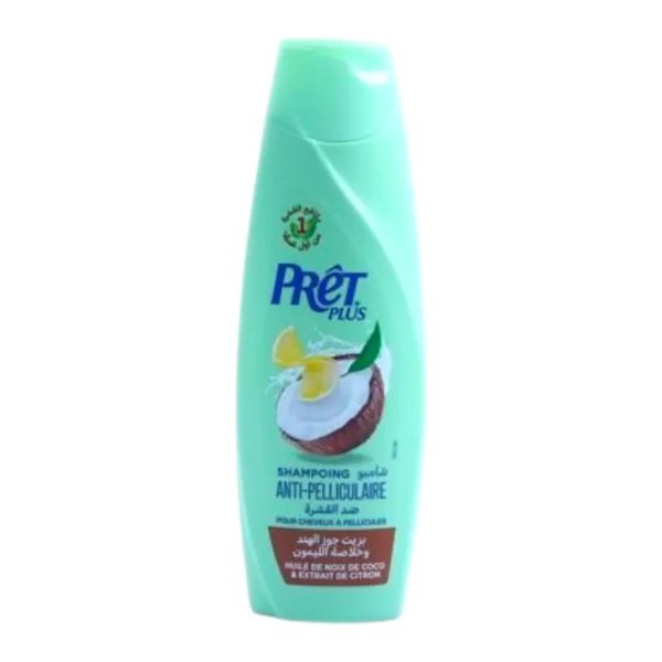Shampoing à l'huile de noix de coco et à l'extrait de citron 360ml - PRÊT PLUS