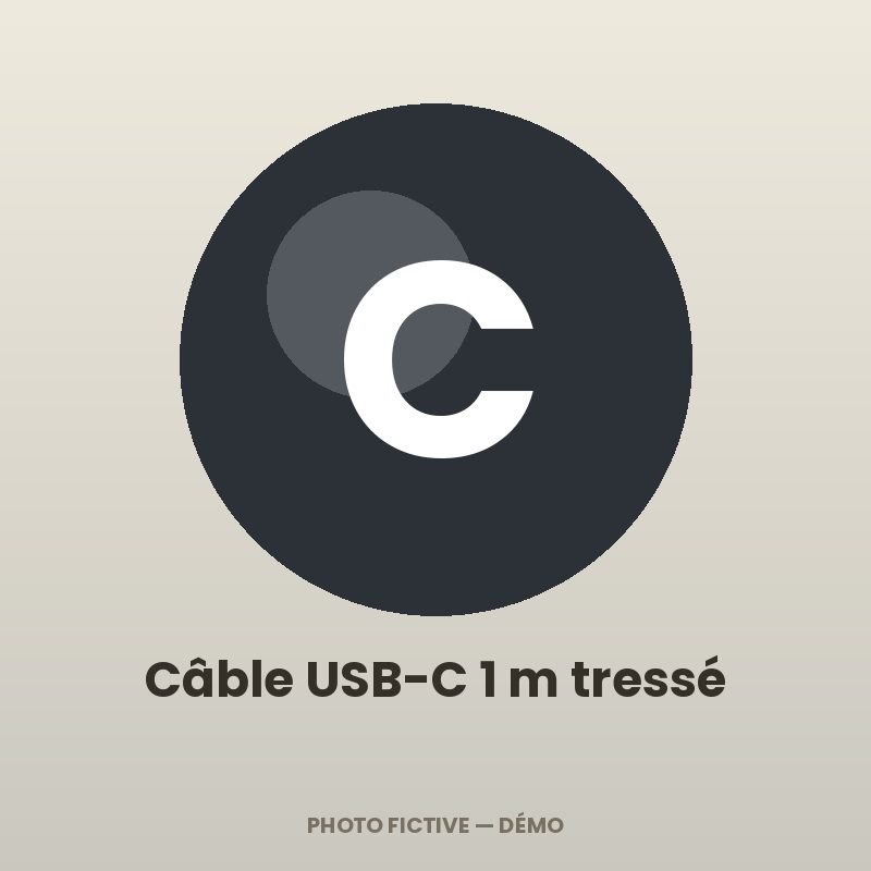 Câble USB-C 1 m tressé