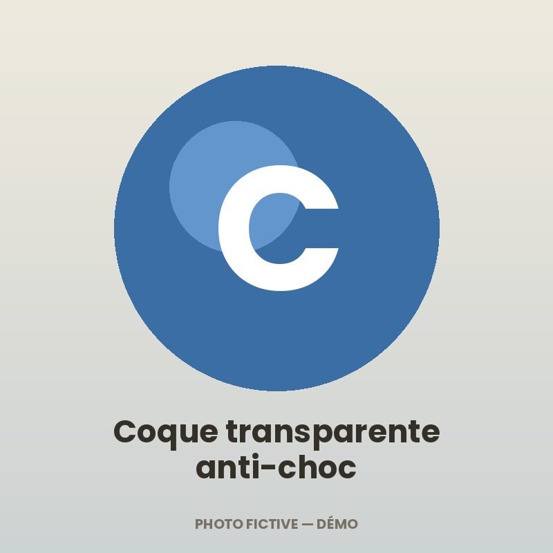 Coque transparente anti-choc