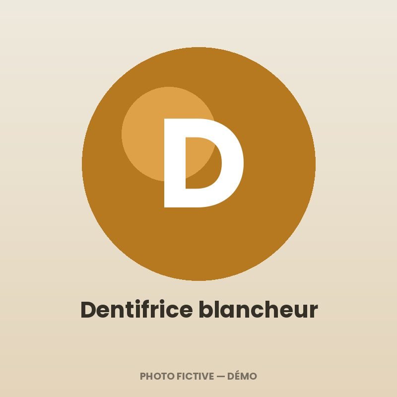 Dentifrice blancheur