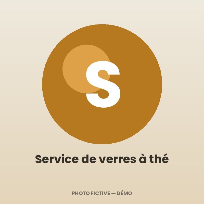 Service de verres à thé