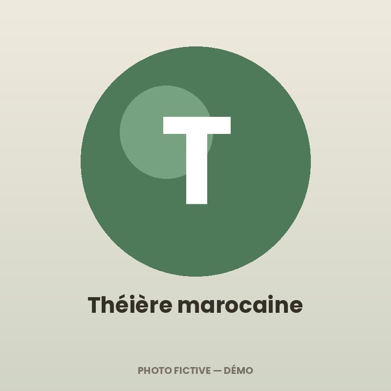 Théière marocaine